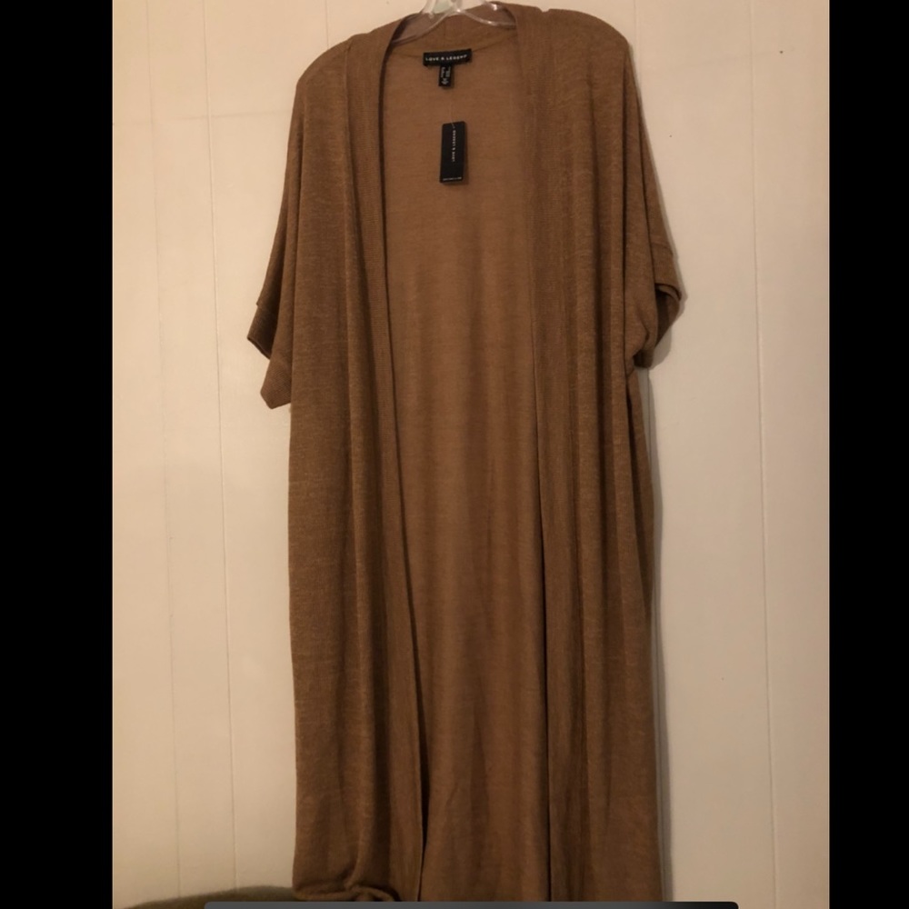 NWT Full length tan duster